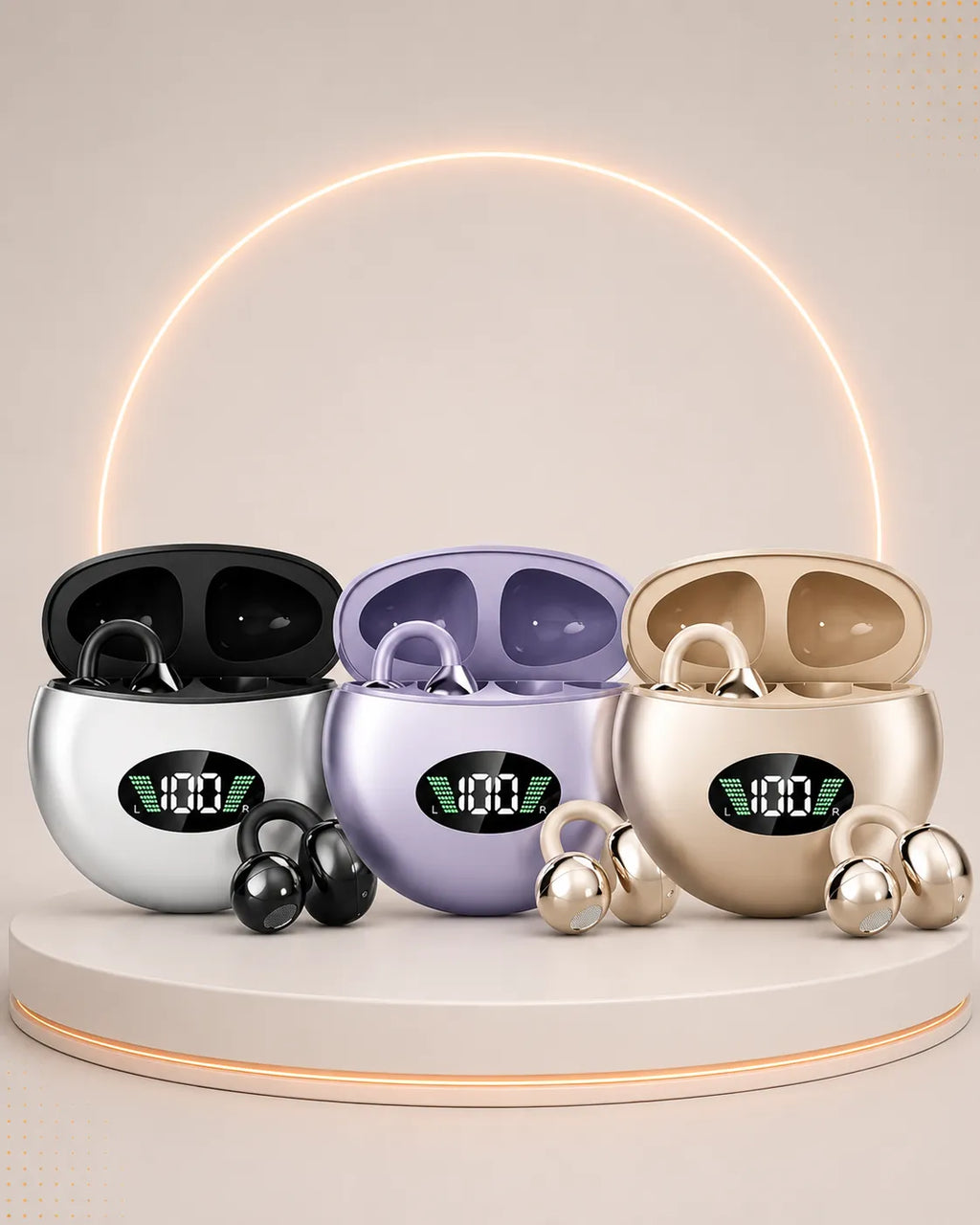 Auriculares clip-on