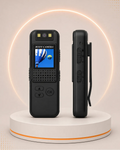 Mini cámara corporal HD portátil con pantalla y clip de sujeción para seguridad y vigilancia